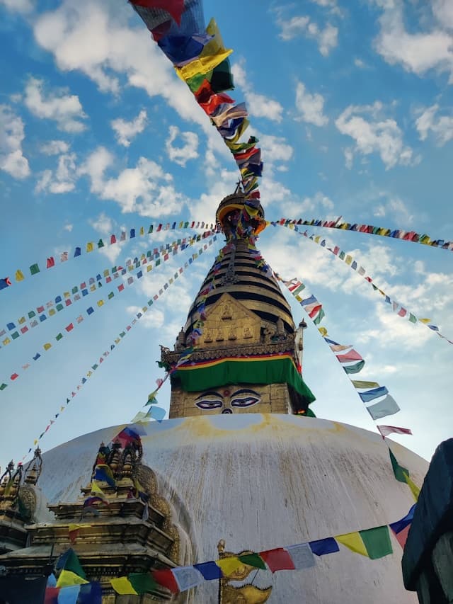 Swayambhunath stupa in Kathmandu